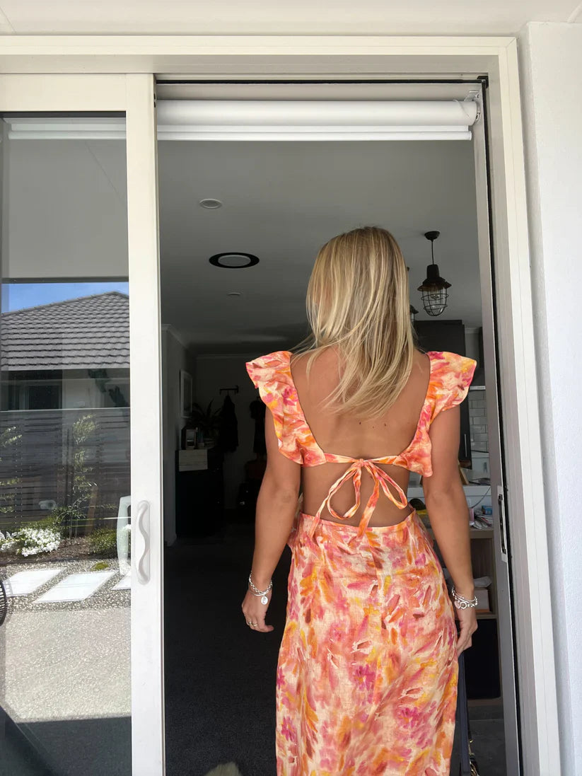 Damenmode Rüschenkleid