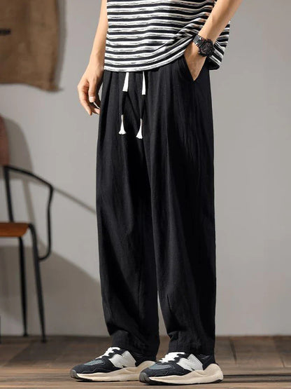Linen Drawstring Pants